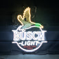 White Busch Light Flying Duck Quack One Open Neon Signs