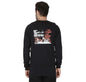 Forge Fr Men's Ripped Framework Black Long Sleeve T-shirt