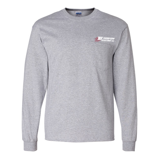 Thompson Electric-Gildan Ultra Cotton Long Sleeve Pocket T-Shirt