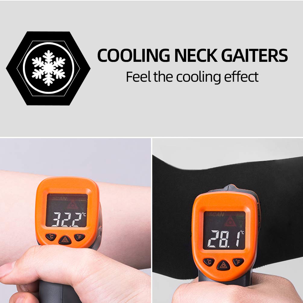 ROCKBROS Cooling Neck Gaiter Face Mask Fishing Scarf Face Cover for Men Women