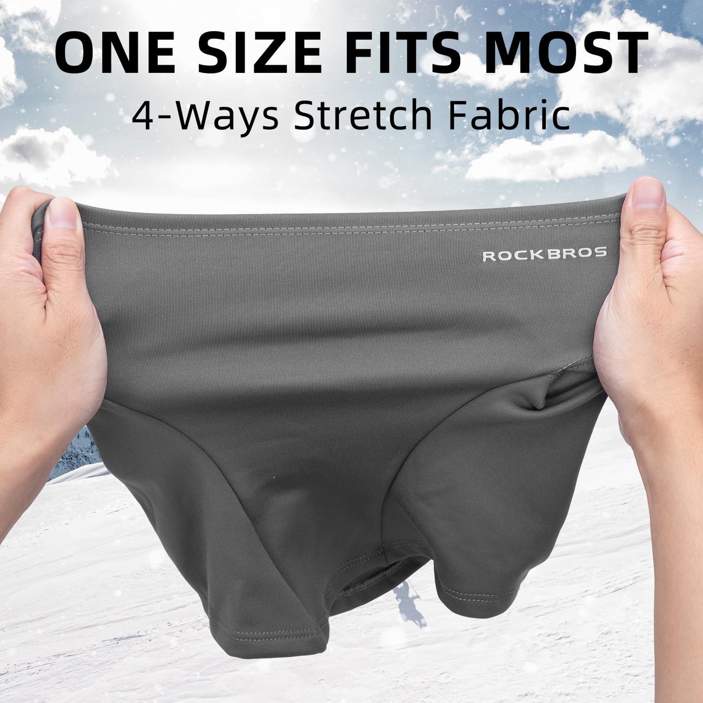 ROCKBROS Balaclava Ski Mask, Windproof Thermal Winter Neck Warmer Hood for Men  Women