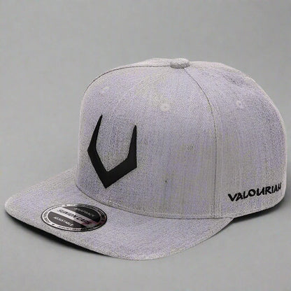 Unisex Grey Wool Snapback