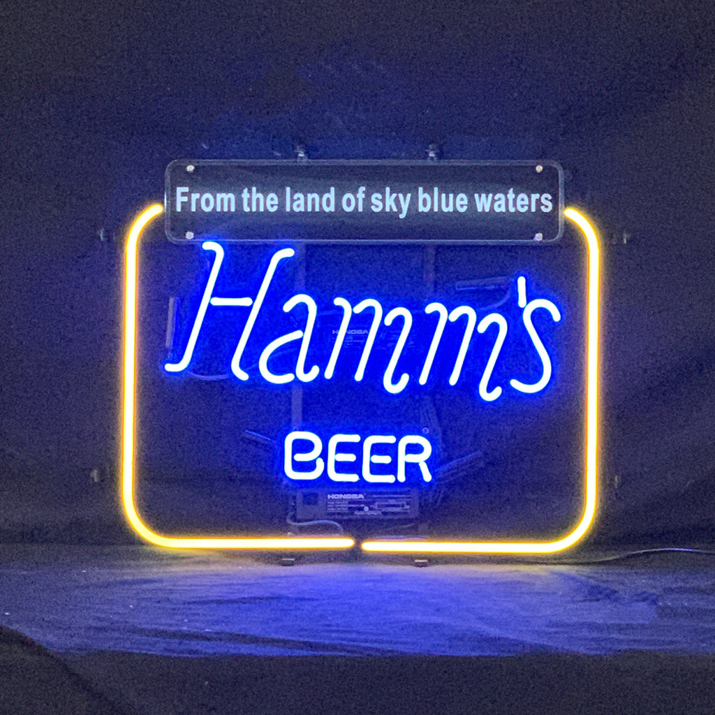 Hamm's Beer From the Land of Sky Blue Waters Neon Signs