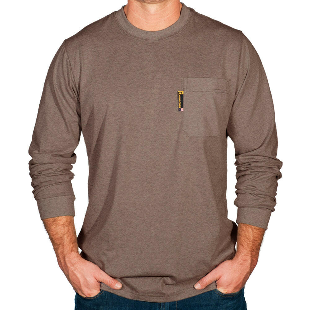Mens Long Sleeve Flame Resistant T-Shirt