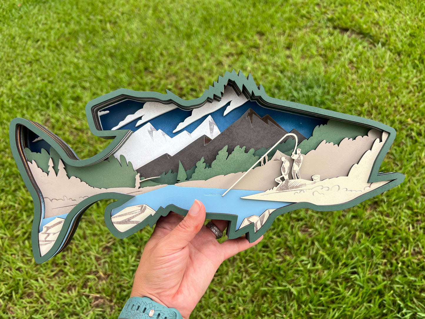 9 Layer Fish Mandala