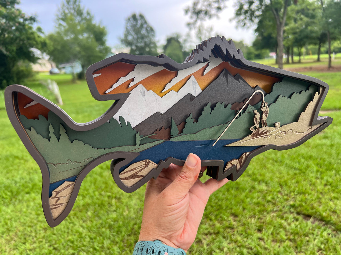 9 Layer Fish Mandala