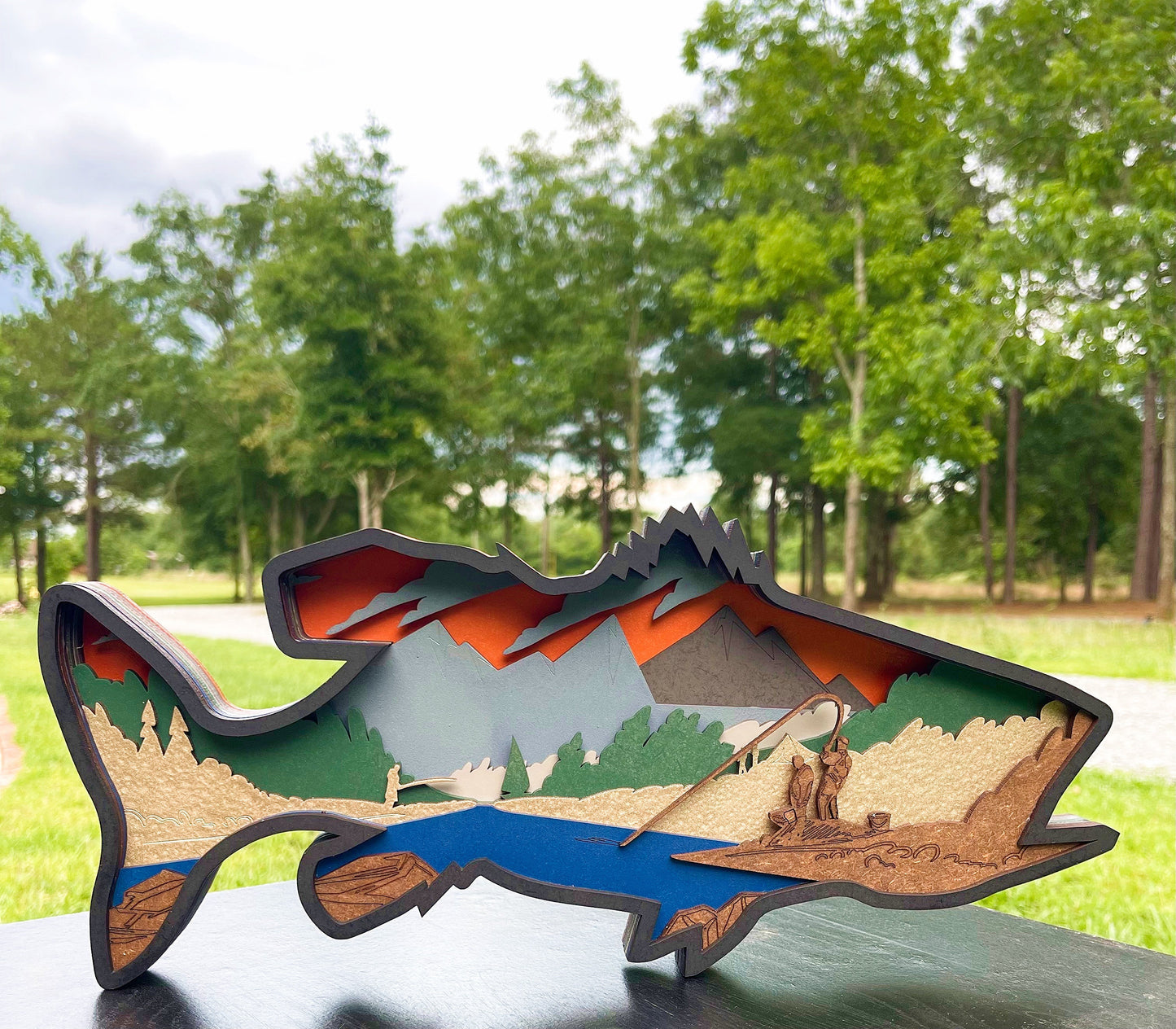 9 Layer Fish Mandala