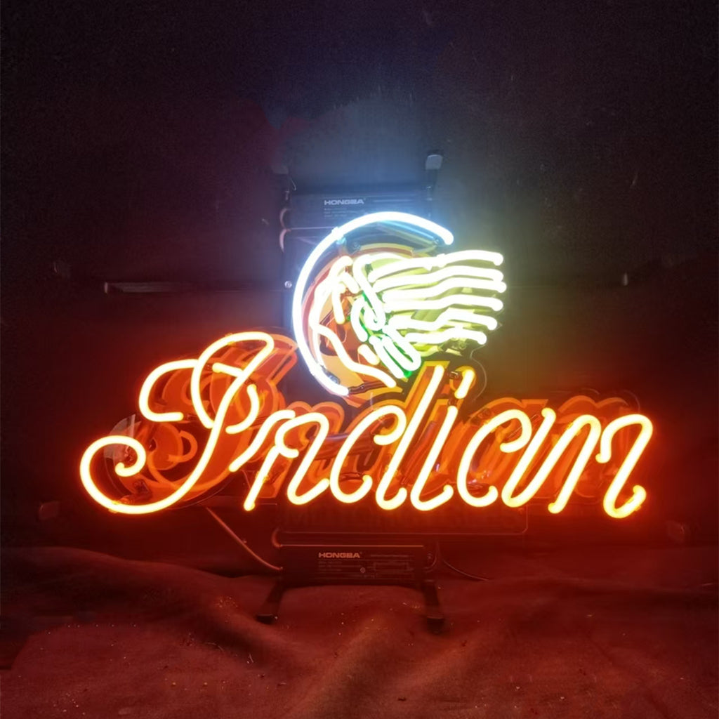 Indians Motorcycle Neon Signs