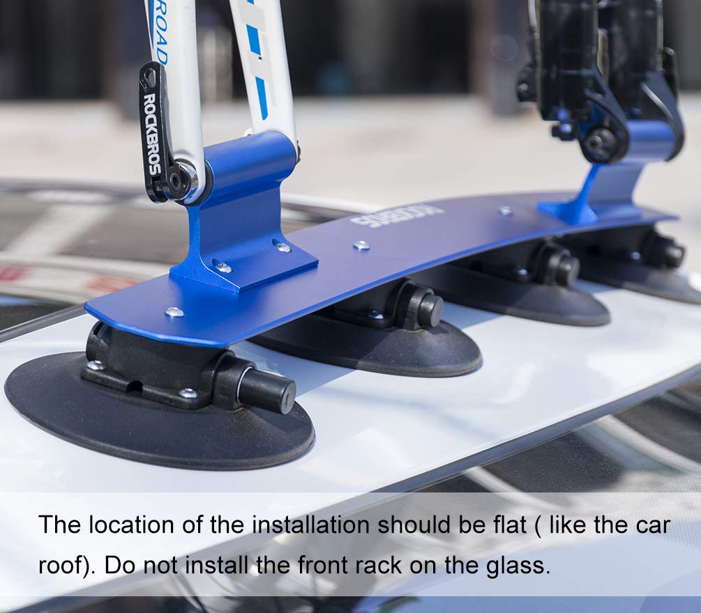 ROCKBROS Suction Cup Bike Rack for Car Roof Quick Release Sucker Mount