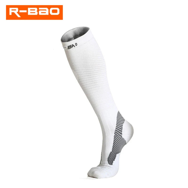 Men/Women Leg Support Stretch Sport Socks Compression Knee High Socks High-quality Runing Marathon Cycling Sock