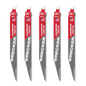 Milwaukee 48-00-5542 9" 6 TPI THE WRECKER™ with Carbide Teeth SAWZALL® Blade 5 PK