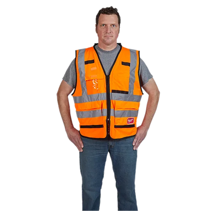 Milwaukee Class 2 High Visibility Orange Performance Safety Vest