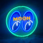 Moon Eyes Neon Signs Green