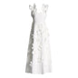 High-grade Stitching Three-dimensional Flower Sling Dress
