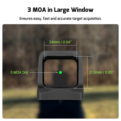 OLIGHT OSIGHTGN Osight 3 MOA with Magnetic Charging Cover - Green 3 MOA Dot - Black
