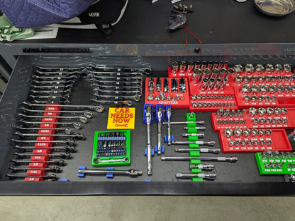 QUINN 428-Piece Master Technician Tool Organizer Trays – Complete Set