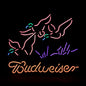 Pink Pheasant Hunter Budweiser Neon Sign Light