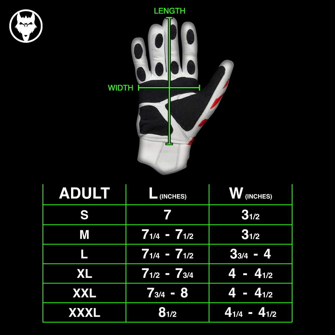 Prowler White Batting Gloves