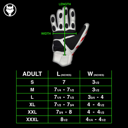 Prowler White Batting Gloves