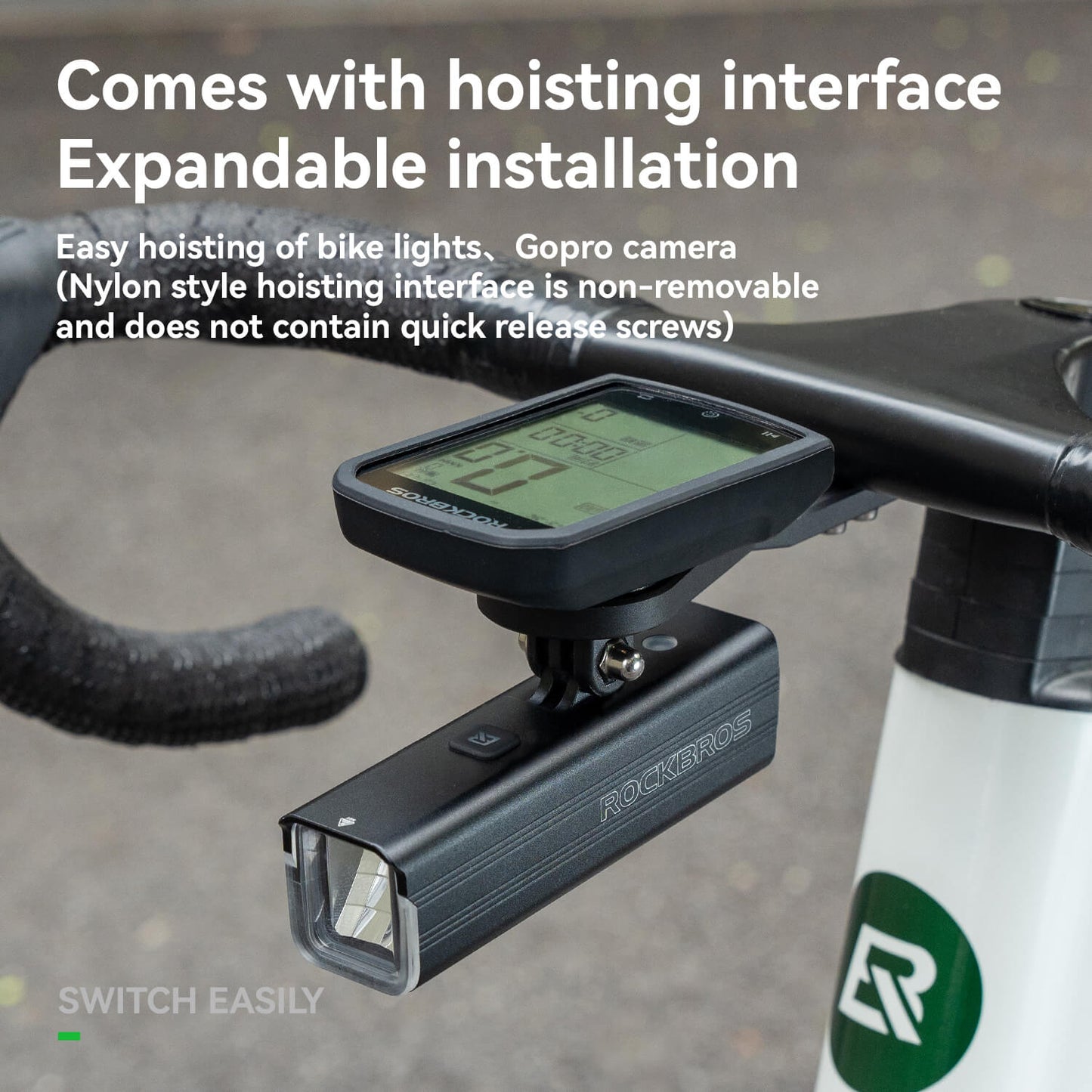 ROCKBROS Bicyle Computer Stand Handlebar Extension Bracket