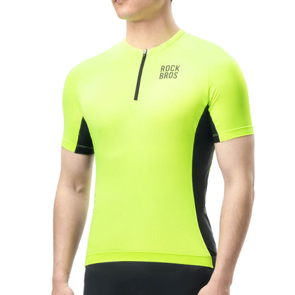 ROCKBROS Short-Sleeve Men's Cycling Jersey Reflective