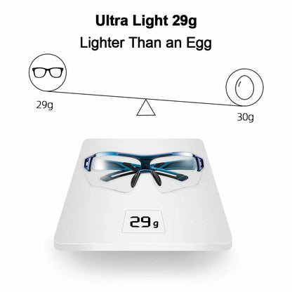 ROCKBROS Cycling Sunglasses Photochromic Bike Glasses for Men Women Sports Goggles UV Protection