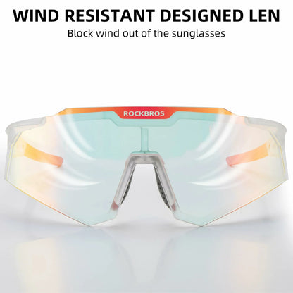 ROCKBROS Photochromic Sports Sunglasses UV Protection for Men Women Cycling