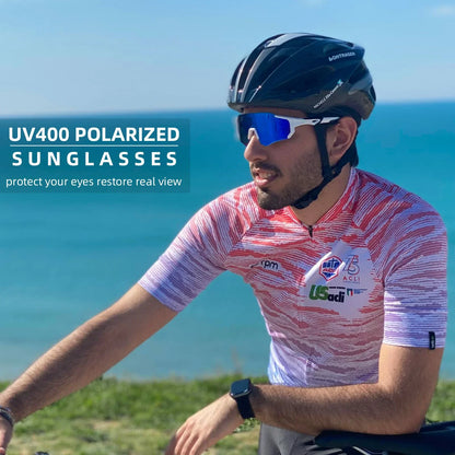 ROCKBROS Polarized Sunglasses for Men Women UV400 Protection Cycling Bike Glasses TAC Lightweight Frame Driving Fishing