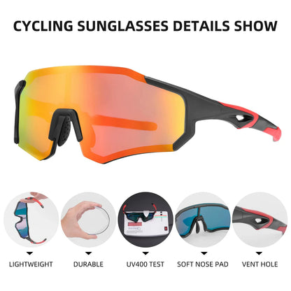 ROCKBROS Polarized Sunglasses for Men Women UV400 Protection Cycling Bike Glasses TAC Lightweight Frame Driving Fishing