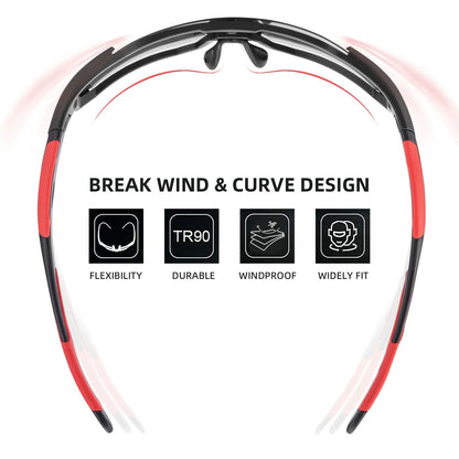 ROCKBROS Polarized Sunglasses for Men Women UV400 Protection Cycling Bike Glasses TAC Lightweight Frame Driving Fishing