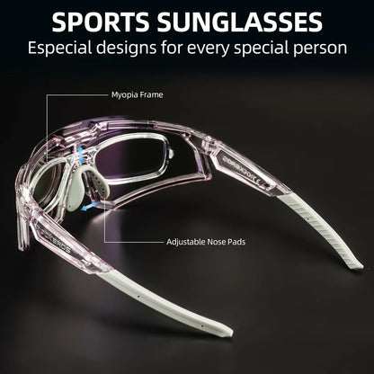 ROCKBROS Photochromic Sports Sunglasses UV Protection for Men Women Cycling