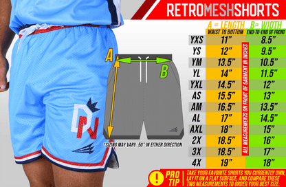 Nukes 'N Naners Bananas Mesh Lifestyle Baseball Shorts