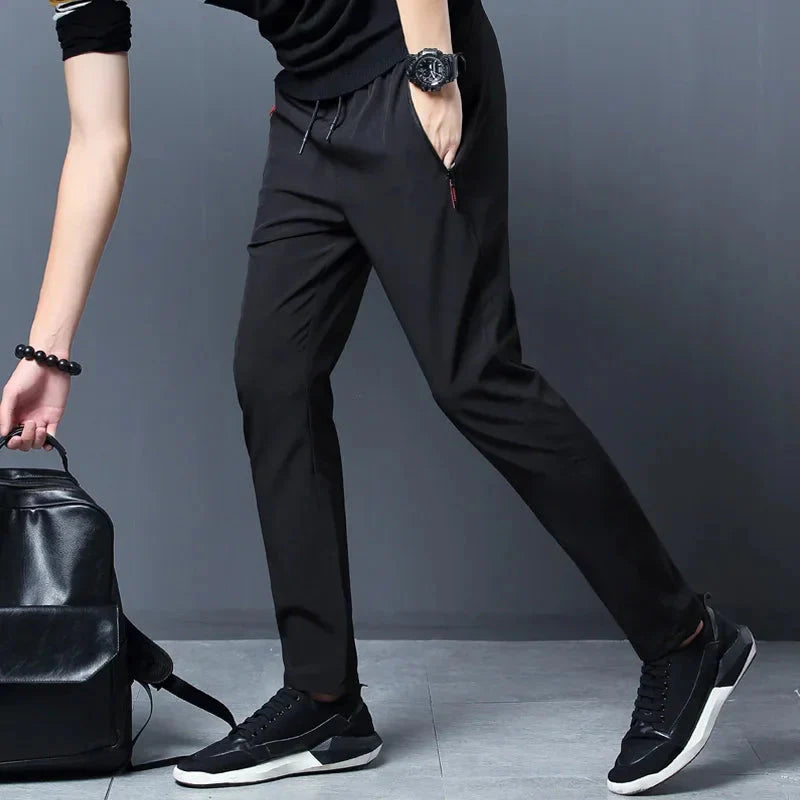 Men's Stretch Slim Fit Cargo Jogger Pants – Elastic Waist