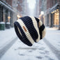 Unisex Stacking Knitted Beanie Cap – Winter Warm Striped Hip-Hop Bonnet Hat
