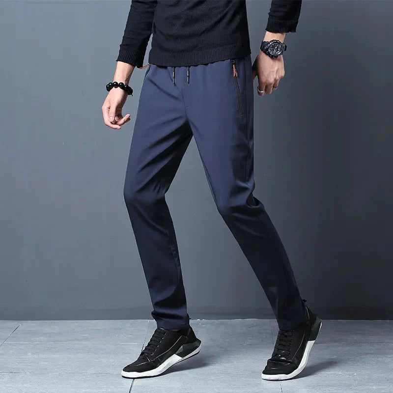 Men's Stretch Slim Fit Cargo Jogger Pants – Elastic Waist