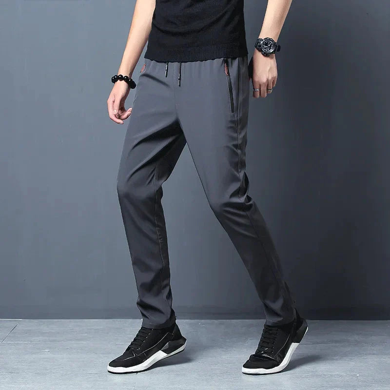 Men's Stretch Slim Fit Cargo Jogger Pants – Elastic Waist