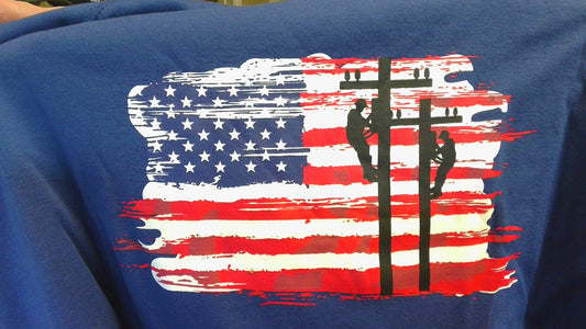 Forge Fr Men's Graphic Printed Ink Blue Long Sleeve T-shirt