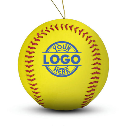 Custom Design Softball Ornament “Standard Edition” - Authentic Series