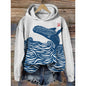 Women’s Printed Hooded Long Sleeve Pullover Sweatshirt