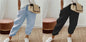 Women’s Cotton Linen Casual Pants – Solid Color