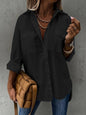 Women’s Casual Long Sleeve Shirt with Pocket