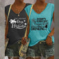 2-Pack Women's V-Neck Sleeveless Tank Tops – Loose Fit Casual Summer Beach Shirts