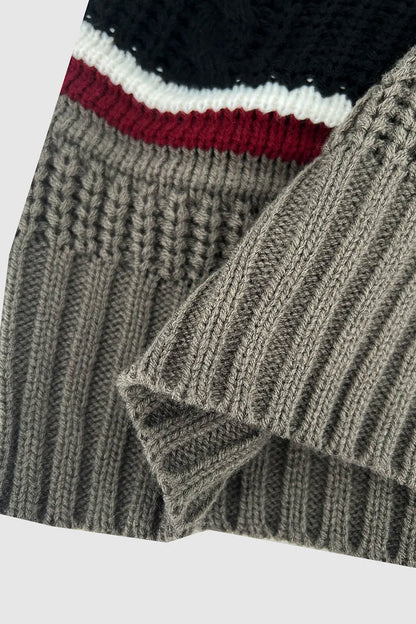 Autumn/Winter Retro Casual Half Zipper Sweater