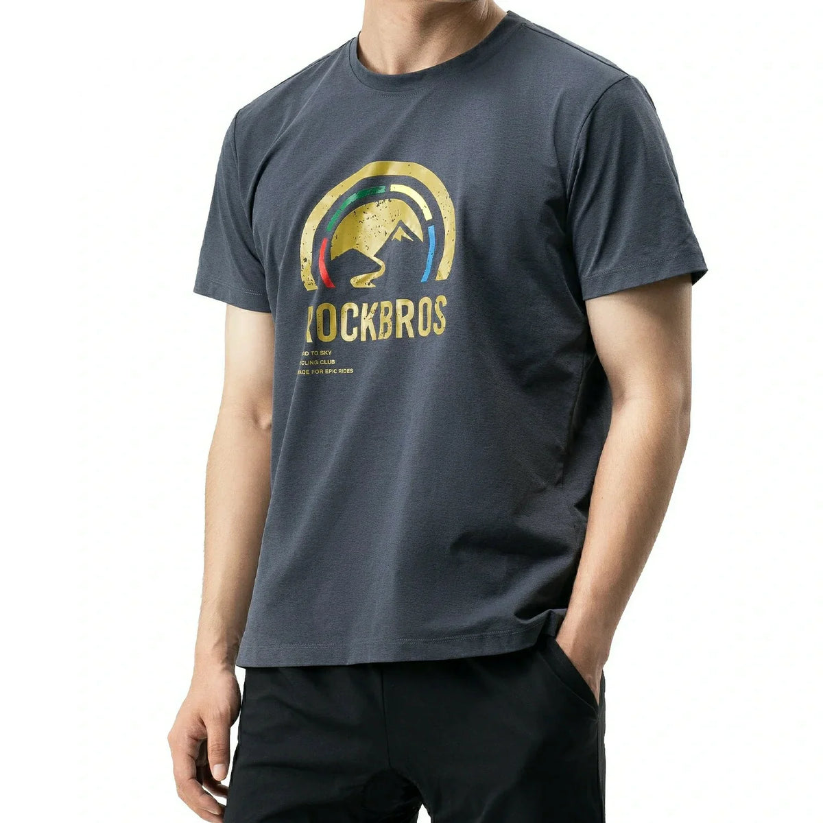 ROCKBROS Road-to-Sky Shirt Unisex Quick Dry Moisture Wicking Breathable Stretch Short Sleeve