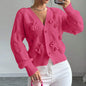 Women's Bow Cropped Cardigan