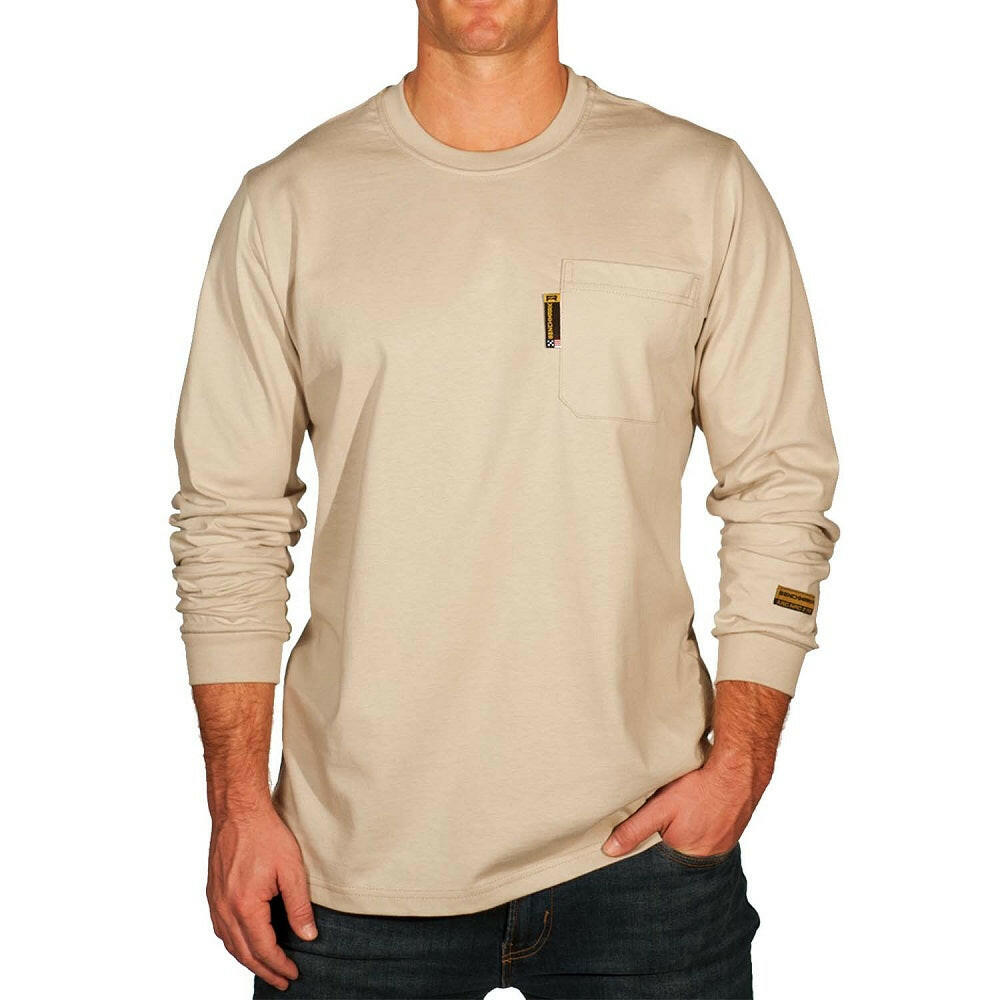 Mens Long Sleeve Flame Resistant T-Shirt
