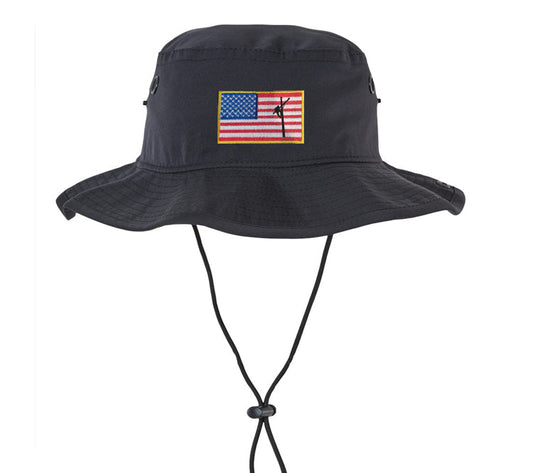 American Flag Lineman Bucket Hat