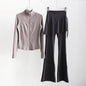 Women’s Long Sleeve Running Set – Zip-Up Slim Fit Gym Outfit