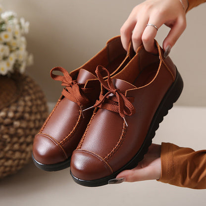 Women’s Black Flat Work Shoes – Soft Sole Anti-Slip Flats