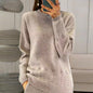 Women's Solid Color 3D Floral Embroidered Sweater